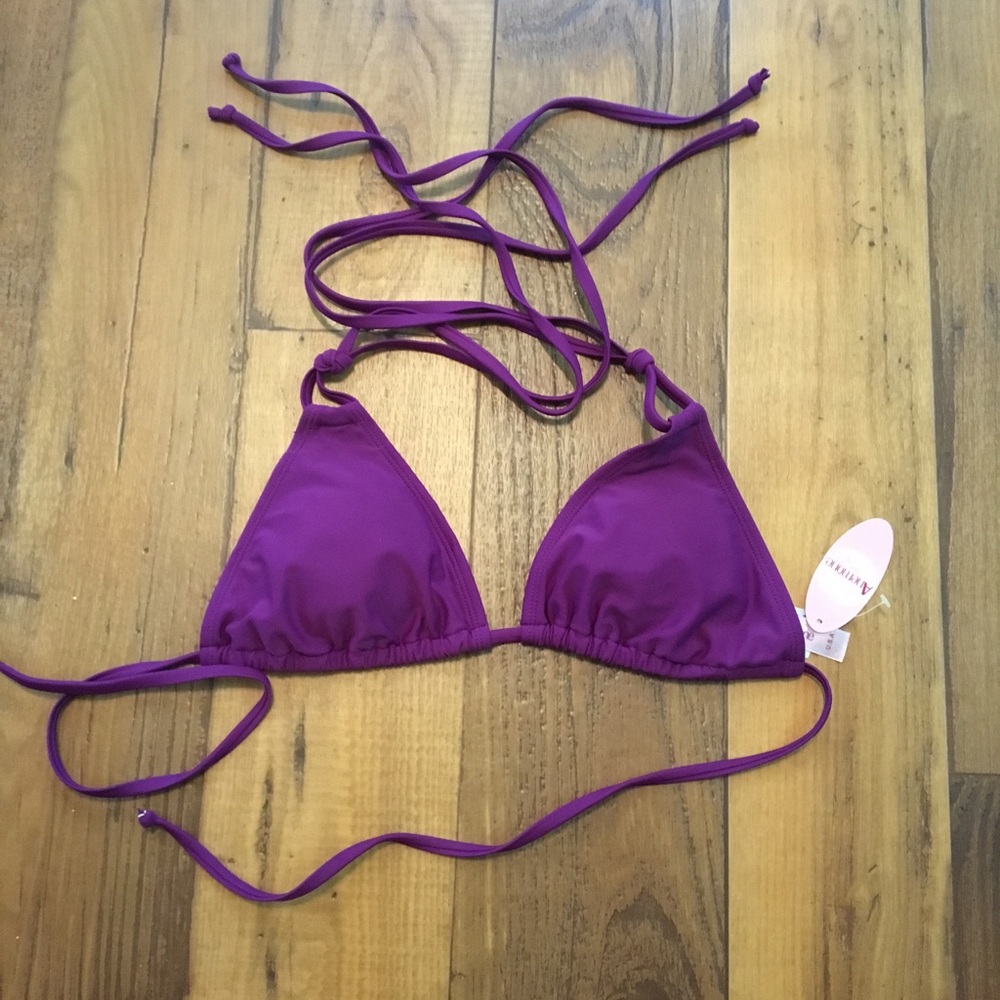 Brand new Purple Triangle Bikini Top
